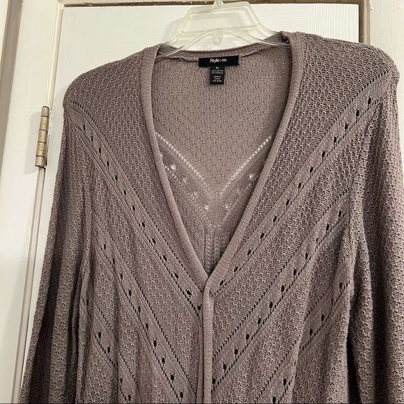 Taupe Duster Sweater - Picture 4 of 4
